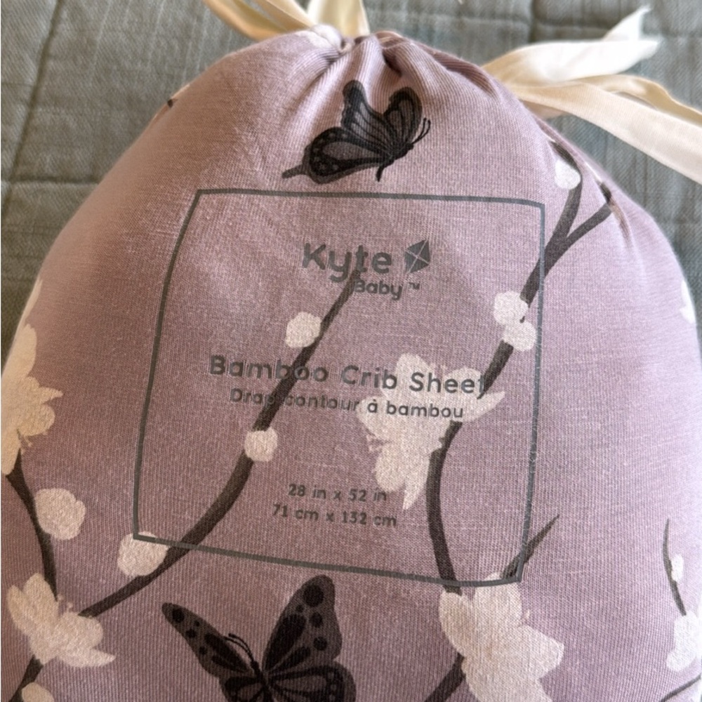 Kyte BABY Lavender Bamboo Crib Sheet